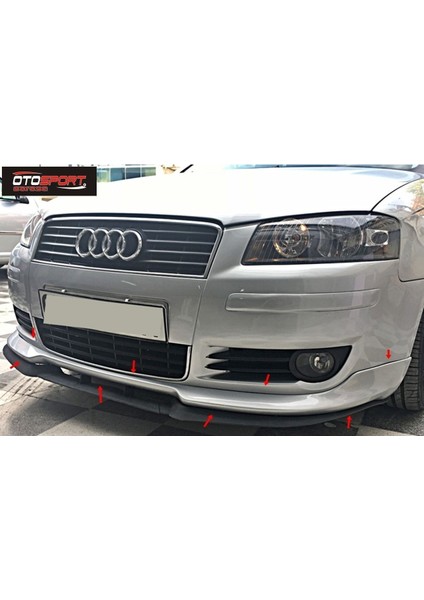 Audi A3 Vorteks Ön Tampon Eki Fiberglass Boyasız modelleri