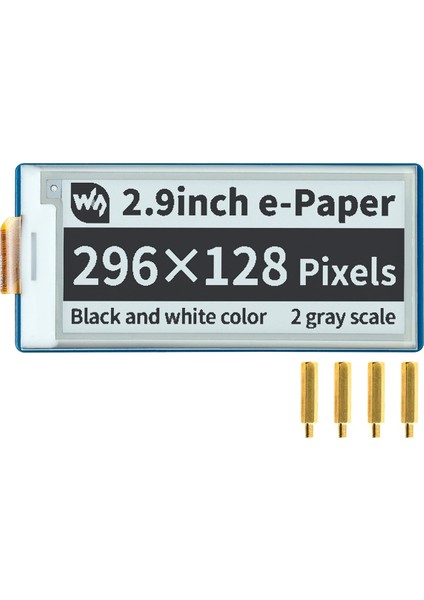 2.9 Inç E-Mürekkep Ekran Modülü Siyah Beyaz Iki Renkli E-Kağıt Ekran Modülü (Yurt Dışından)