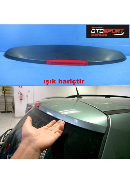 Renault Megane 2 Sw Spoyler Fiberglass Boyasız