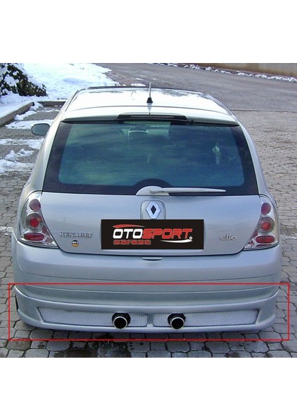 Renault Clio 2 Hb Arka Tampon Eki Fiberglass Boyasız