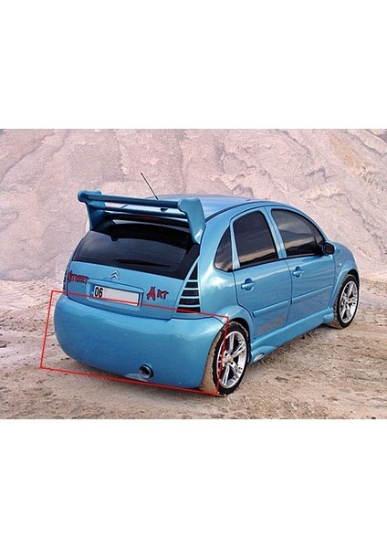 ® Citroen C3 Balon Arka Tampon Fiberglass Boyasız