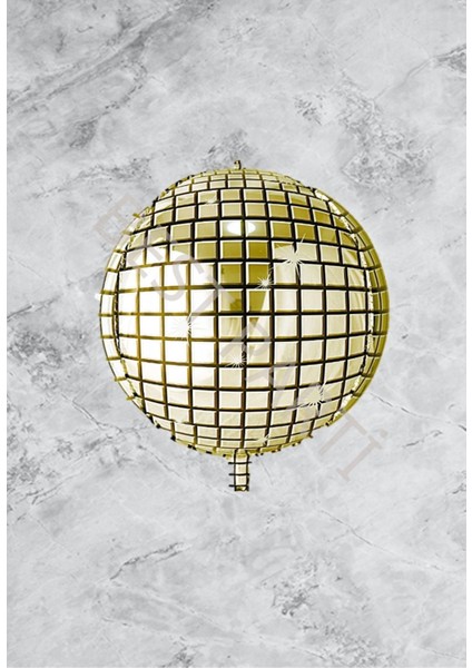 Disko Topu Folyo Balon Gold 50 cm