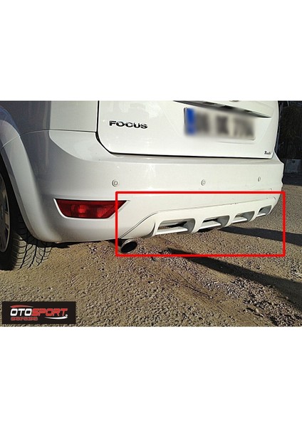Ford Focus 2.5 Hb Arka Difüzör Fiberglass Boyasız
