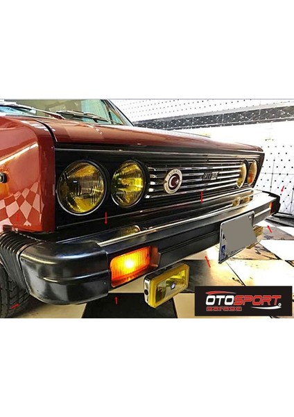Fiat 131 Mirafiori Körüklü Ön Tampon Fiberglass Boyasız