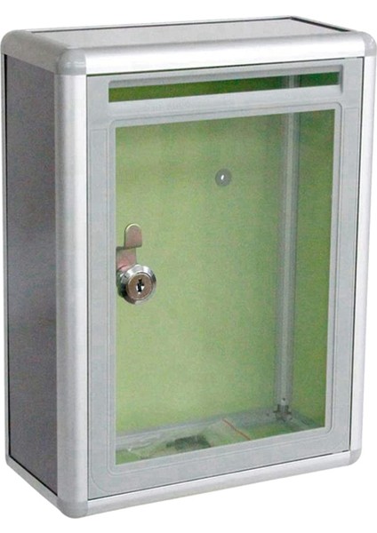 Kilitli ve Anahtarlı Teklif Kutusu Küçük Kilitlenebilir Metal Duvara Monte Ev Ofis Teklif Kutusu (Yurt Dışından)