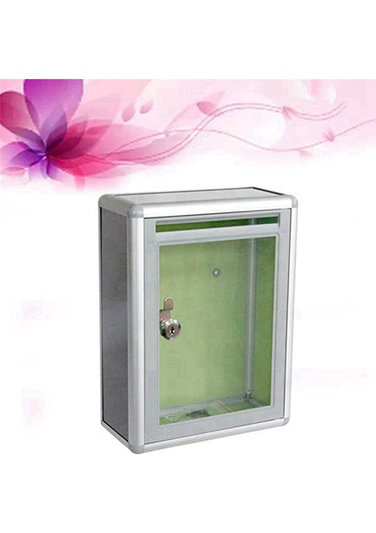 Kilitli ve Anahtarlı Teklif Kutusu Küçük Kilitlenebilir Metal Duvara Monte Ev Ofis Teklif Kutusu (Yurt Dışından) fiyatları