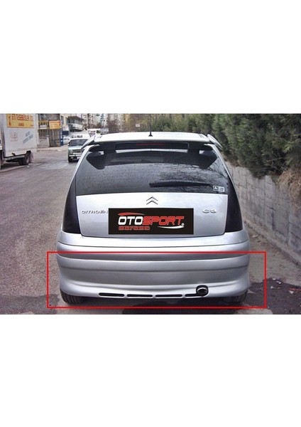 Citroen C3 Arka Tampon Eki Fiberglass Boyasız