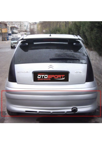 Citroen C3 Arka Tampon Eki Fiberglass Boyasız