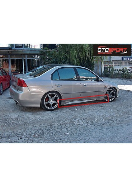 Honda Civic Vtec2 Marşpiyel Sağ Sol Takım Fiberglass Boyasız