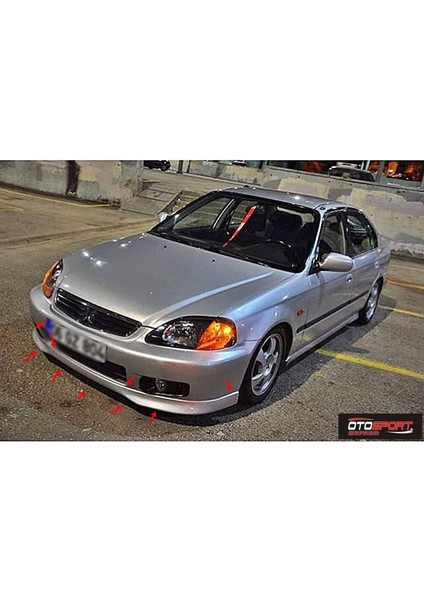 Honda Civic 1 Vtec Ön Tampon Eki 2000 - 2002 Fiberglass Boyasız