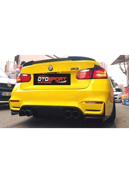 Bmw F80 Arka 3 Parça Flap ve Difüzör Plastik