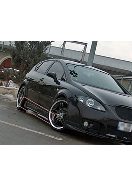 Seat Leon 2 Geniş Marşpiyel Sağ Sol Takım Fiberglass Boyasız