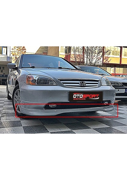 Honda Civic Vtec2 Ön Tampon Eki 02-03 Fiberglass Boyasız