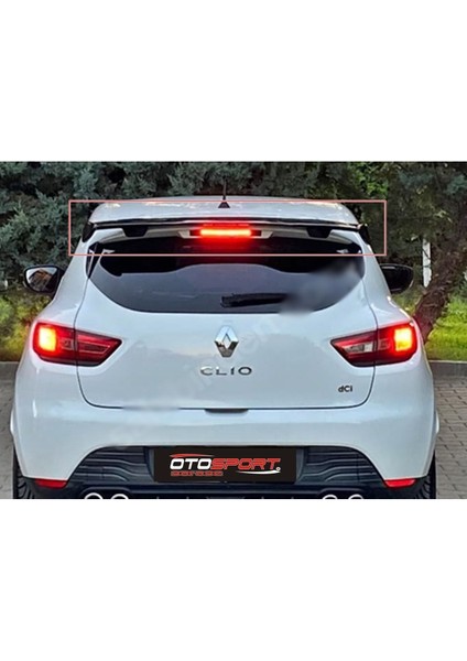 Renault Clio 4 Dtm Spoyler Fiberglass Boyasız