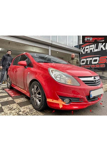 Opel Corsa D Ön Tampon Eki Fiberglass Boyasız