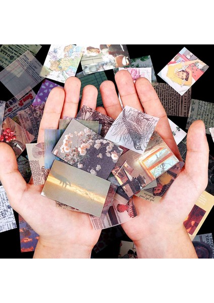 Karalama Defteri Malzeme Kağıdı, 800 Pcs Vintage Günlük Malzemeleri Scrapbooking Malzemesi Kağıt Manzara, Scrapbooking Için (Yurt Dışından)