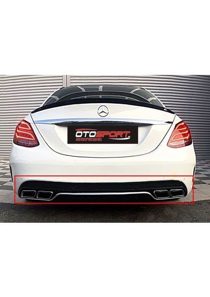 Mercedes W205 C63 Difüzör Fiberglass Boyasız