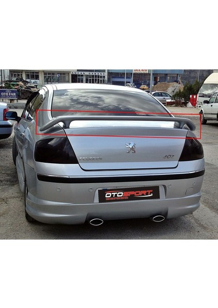 Peugeot 407 Yüksek Spoyler Fiberglass Boyasız