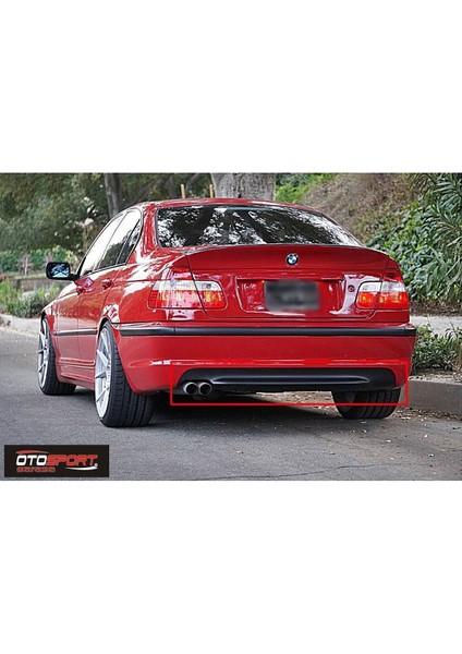 Bmw E46 Difüzör M Tampon Uyumlu Fiberglass Boyasız