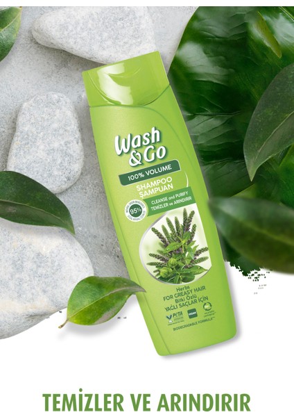 Wash&go Bitki Özlü Şampuan 360 ml