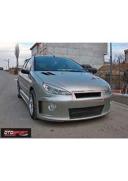 Peugeot 206 Ön Tampon Fiberglass Boyasız
