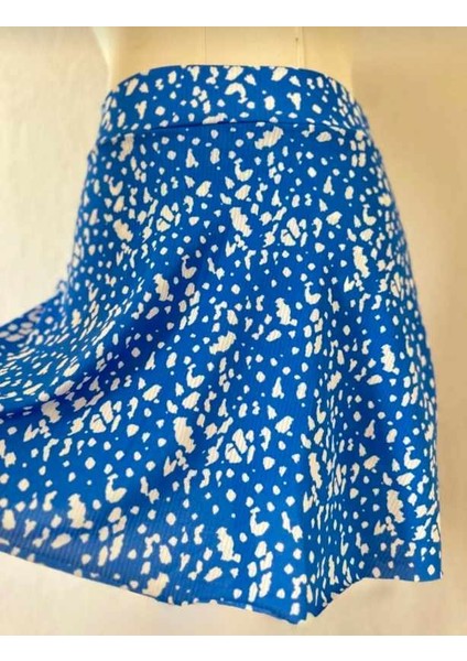Desenli Helen Kumaş Şort Etek