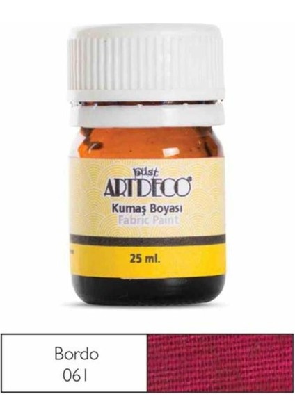 Kumaş Boyası 061 Bordo 25 ml