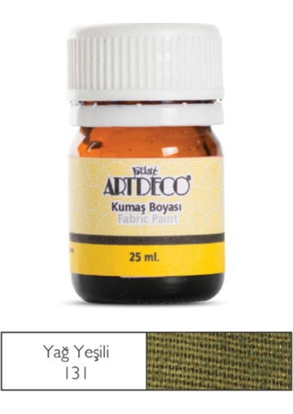 Kumaş Boyası 131 Yağ Yeşili 25 ml