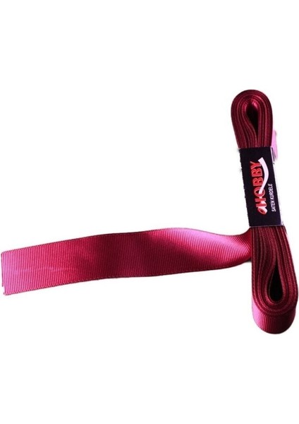 Grogren Kurdele 4 cm Yerli - 10 Metre Bordo