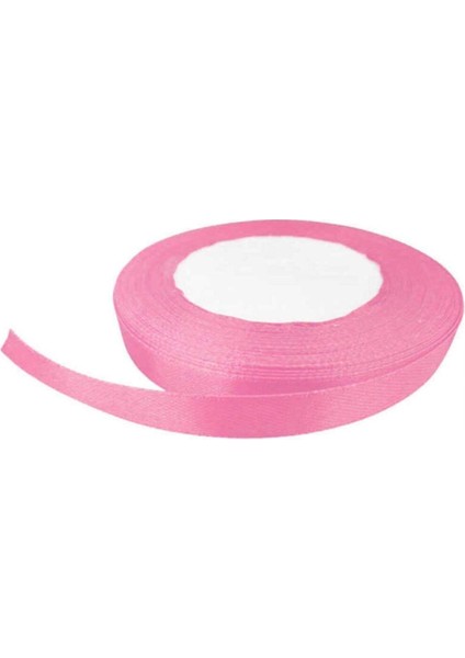 Saten Kurdele Kalın 1 cm - 240 Metre Pembe