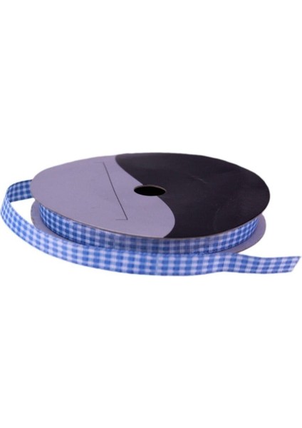 Grogren Kurdele Piti Kareli 1 cm - 20 Metre Mavi