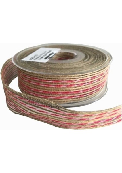 Kanaviçe Kurdele Kenarı Fitilli 2.5 cm - 10 Metre Fuşya