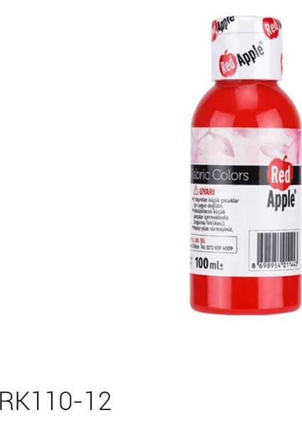 Kumaş Boyası 100 ml Kırmızı RK110-12
