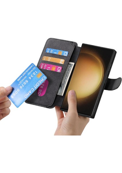 Samsung Galaxy S23 Için Flip Case Ultra Cüzdan Kart Standı Mıknatıs Koruyucu (Yurt Dışından) fırsatları