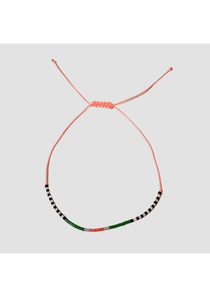 El Işi Miyuki Boncuk Işlemeli Bileklik 22CM - Pembe fiyatları