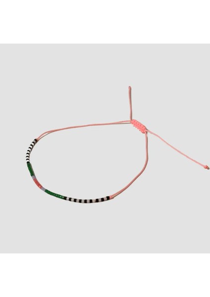 El Işi Miyuki Boncuk Işlemeli Bileklik 22CM - Pembe modelleri