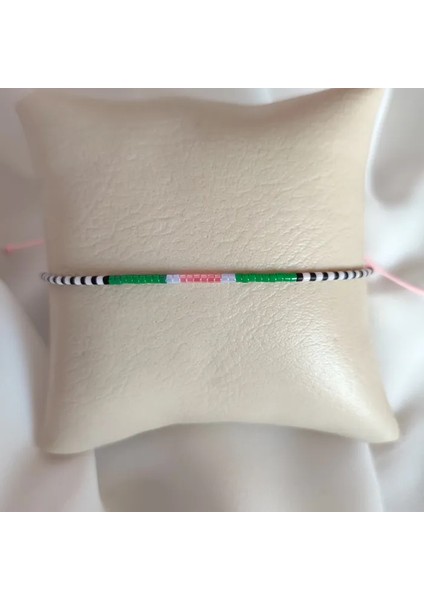 El Işi Miyuki Boncuk Işlemeli Bileklik 22CM - Pembe fırsatları