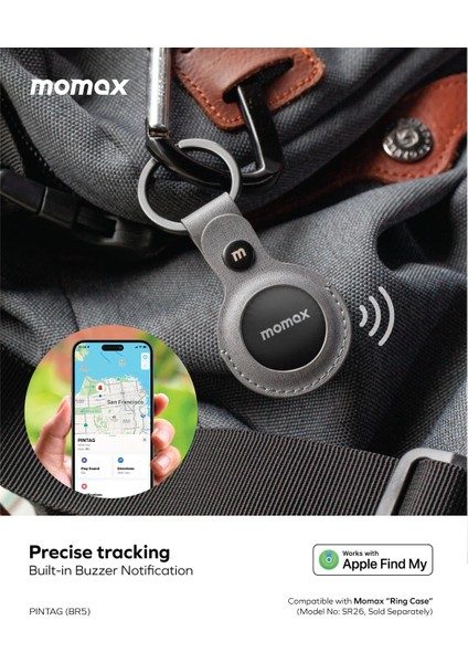 Pintag Find My Tracker-Br5 Sarı Akıllı Takip Cihazı