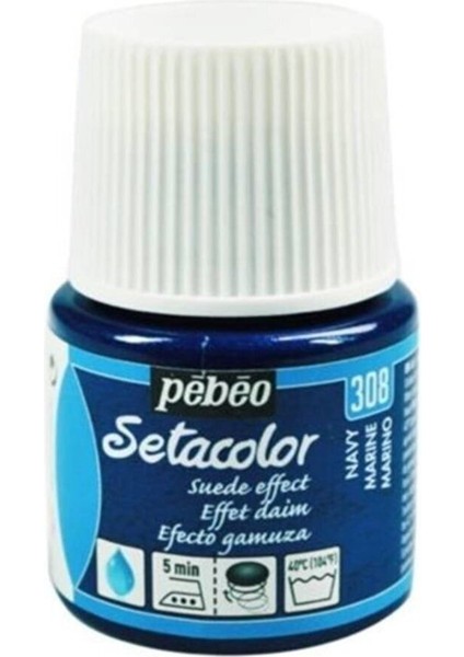 Suede Effect (Süet Etkisi) Kumaş Boyası 308 Navy 45 ml