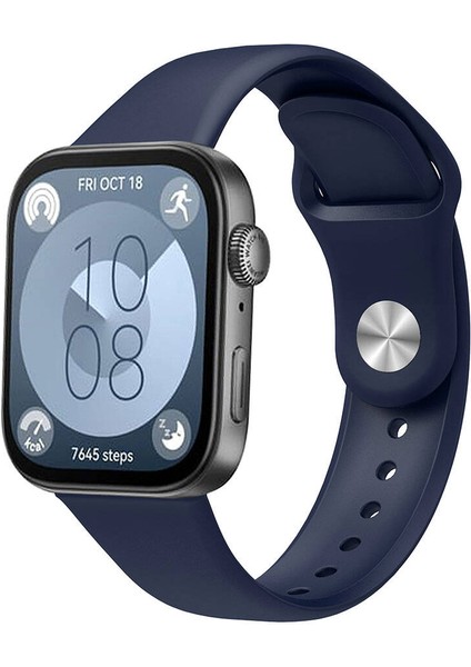 Huawei Watch Fit 3 Krd-11 22MM Silikon Kordon Mavi