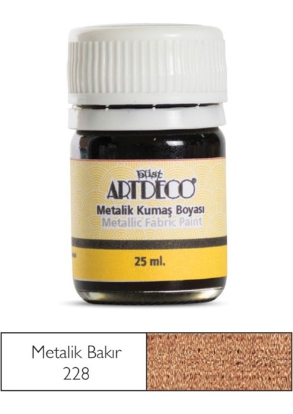 Metalik Kumaş Boyası 228 Bakır 25 ml