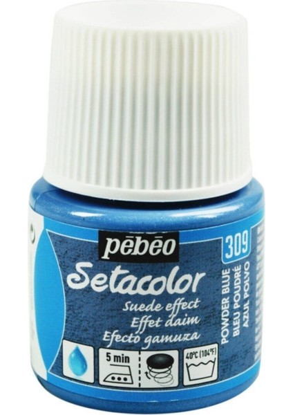 Suede Effect (Süet Etkisi) Kumaş Boyası 309 Powder Blue 45 ml