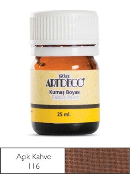 Kumaş Boyası 116 Açık Kahve 25 ml