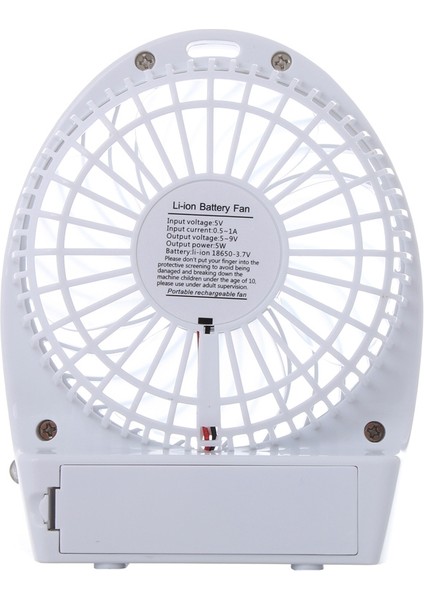 Hadata Şarj Edilebilir Fan Beyaz (Yurt Dışından)