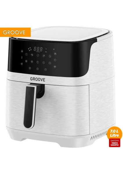 Max XXL 7L 1800W WiFi Smart Airfryer Air Fryer Yağsız Sıcak Hava Fritözü Beyaz