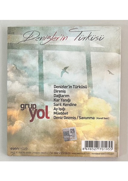 Grup Yol Denizlerin Türküsü CD Plak Değildir Cd'dir (Jelatininde Sıfır Orjnal Dönem Baskı Cd)