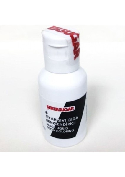 Şeker Sugar Siyah Sıvı Gıda Boyası 20 ml