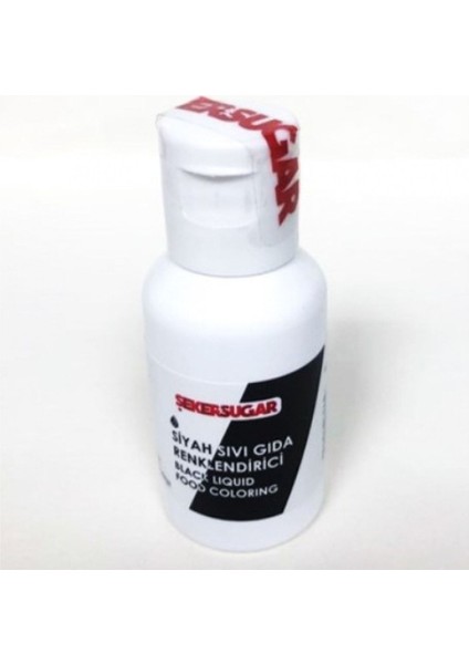 Şeker Sugar Siyah Sıvı Gıda Boyası 20 ml