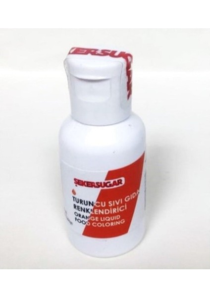 Şeker Sugar Turuncu Sıvı Gıda Boyası 20 ml