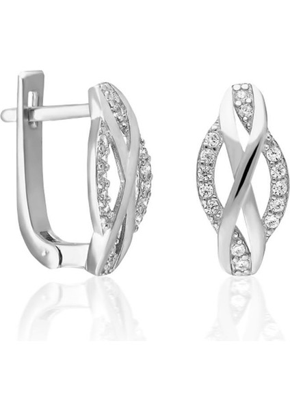 Taşlı Sonsuzluk Sembolü Küpeleri fiyatları